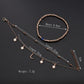 Summer anklet multi-layer women's beaded star moon anklet for women