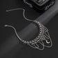 Jewelry fashion heavy industry metal chain necklace punk multi-layer meniscus cross necklace female