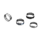 ins simple punk trend stainless steel retro Roman numerals drop oil four-piece ring ring male