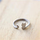 Explosive jewelry adjustable cute cat kitten ring ring meow star opening first jewelry