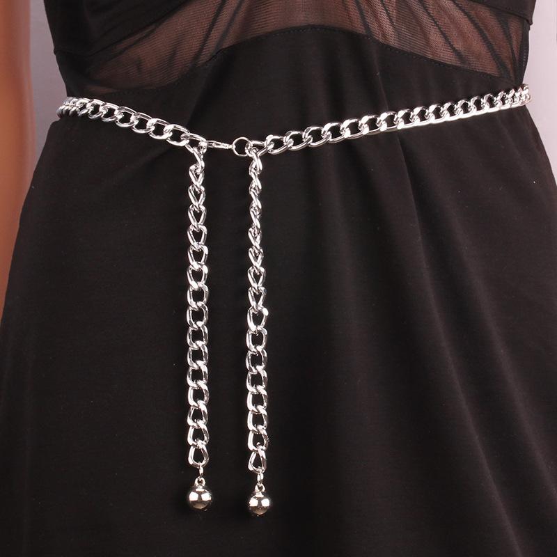 Ball Pendant Decorative Chain Jewelry Versatile Corset Metal Waist Chain Sexy Body Chain Accessories