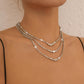 N9877 multi-layer net red necklace women's exaggerated light luxury fashion diamond necklace niche chocker necklace