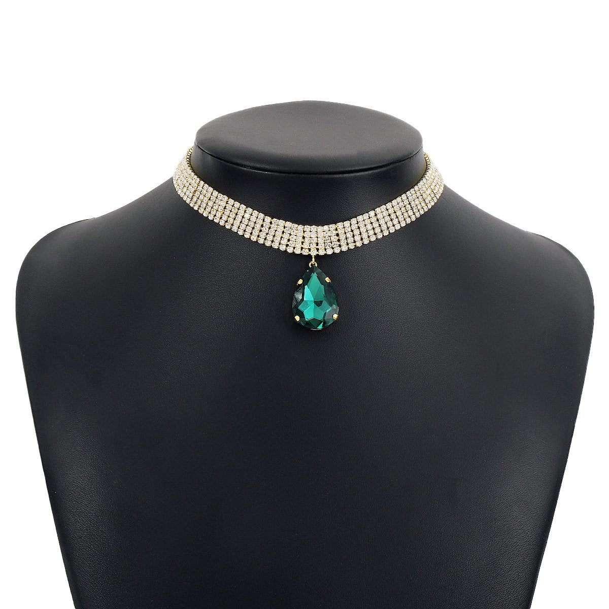 N1877 French Elegant Retro Drill Necklace Exaggerated Light Luxury Fashionable Small People Indifferent Necklace Women
