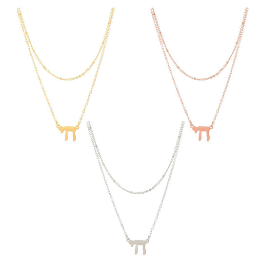 Jewelry Judaism Shiba Inu Pendant Necklace Ladies Bead Chain Religious Spindle Necklace Clavicle Chain