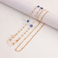 Accessories Mask Chain Glasses Chain Devil Eye Mask Chain Imitation Pearl Metal Glasses Chain