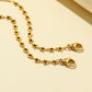 Fashion small flower mask hanging chain stainless steel gold-plated mask anti-lost hanging neck lanyard glasses chain