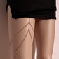 Fashion Ethnic Double Tassel Leg Chain Women Metal Chain Sexy Thigh Chain Simple Vacation Accessories