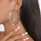 E1658 Jewelry Claw Chain Full Diamond Temperament Fashion Earring Personality Exaggerated Dinner Party Earrings