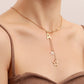 Jewelry simple tassel letter A five-pointed star pendant necklace female accessories niche design sense of light luxury