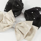 F5276 fresh fashion age reduction sweet spring clip fabric rhinestone bow retro geometric back of the head hair clip
