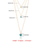 Jewelry ins multi-layer long tassel love turquoise pendant necklace female ethnic necklace