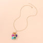 Jewelry Fashion Color Crystal Gem Pendant Necklace Girl Punk Exaggerated Trend Necklace