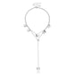 Jewelry Fashion Double Layer Alloy Butterfly Pendant Necklace Feminine Tassel Rhinestone Long Pendant