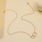 INS fashion simple irregular size circle double ring interlocking necklace street fashion jewelry