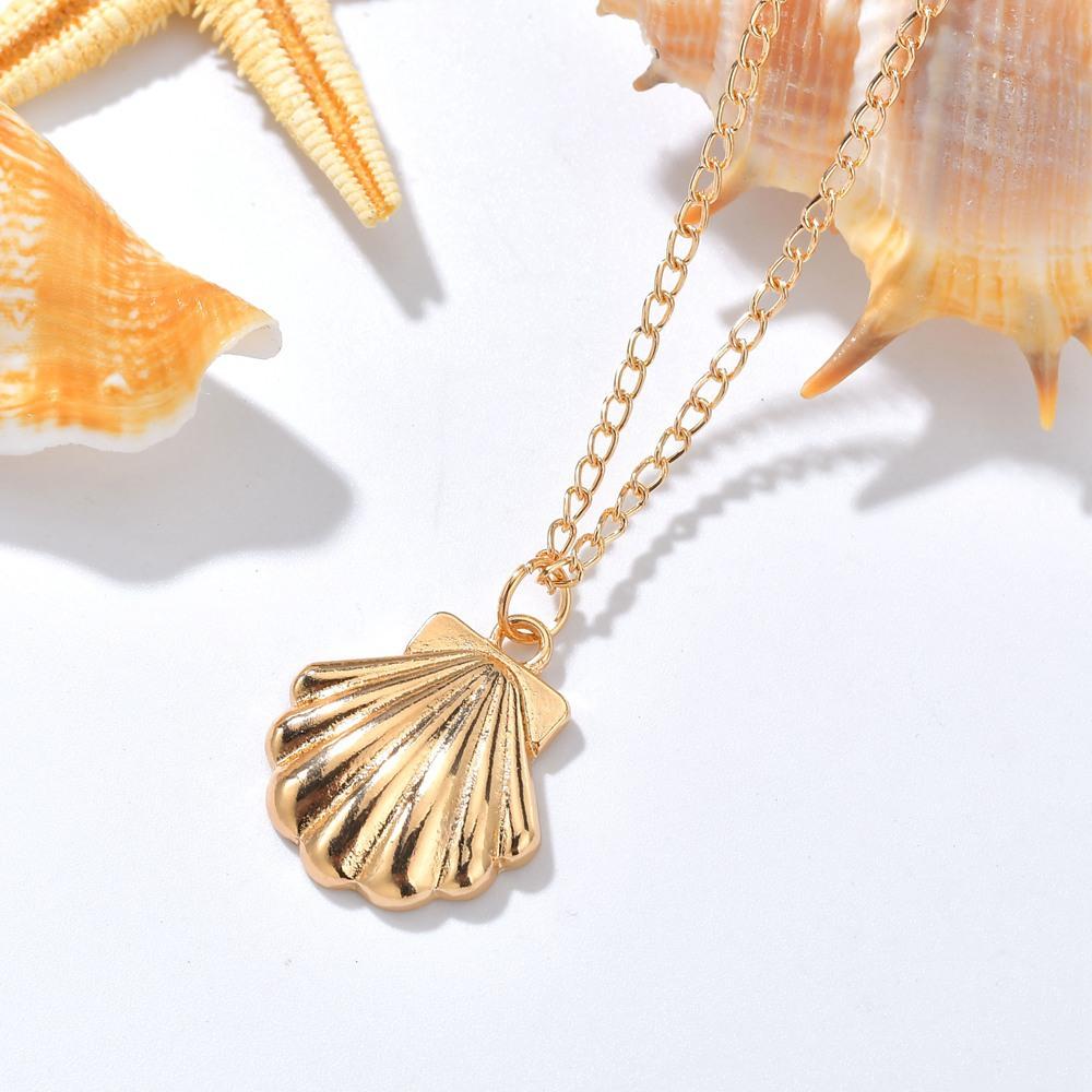 Accessories Small Fresh Necklace Ocean Fairy Tale Small Shell Pendant Necklace Beach Chain Clavicle Chain Necklace