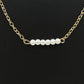 Pearl necklace single row one word pearl choker clavicle chain