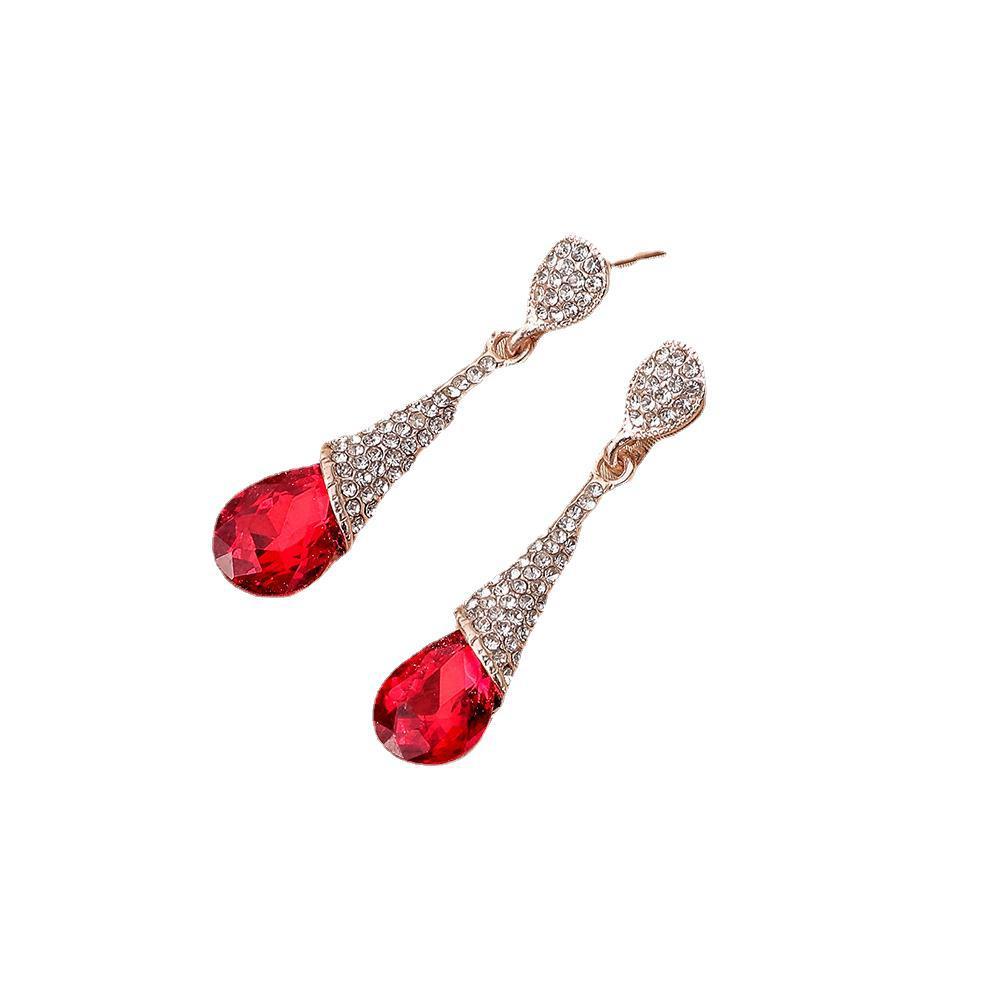 Fashionable Long Drop Earrings Simple and Exquisite Diamond Earrings Jewelry