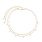 Jewelry temperament cold ball chain body chain simple imitation pearl tassel double waist chain