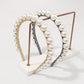 F3456 fashion hair hoop imitation pearl temperament lady hair accessories net red palace pressing hair head hoop female