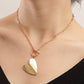Explosive style metal texture punk ins simple necklace exaggerated love pendant necklace female accessories