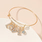 Ins micro-inlaid zircon LOVE letter bracelet retro simple alloy open bracelet student girlfriend gift