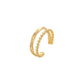 Fashionable simple and lovely color tone dripping oil stainless steel open ring female all-match personalized titanium steel ring