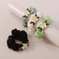 F4277 spring and summer series fashion ponytail hair ring gentle temperament dripping oil gardenia large intestine high elastic hair rope female
