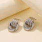 Ear Jewelry Simple Metal Line Circle Double Hoop Earrings Fashion Ladies Earrings