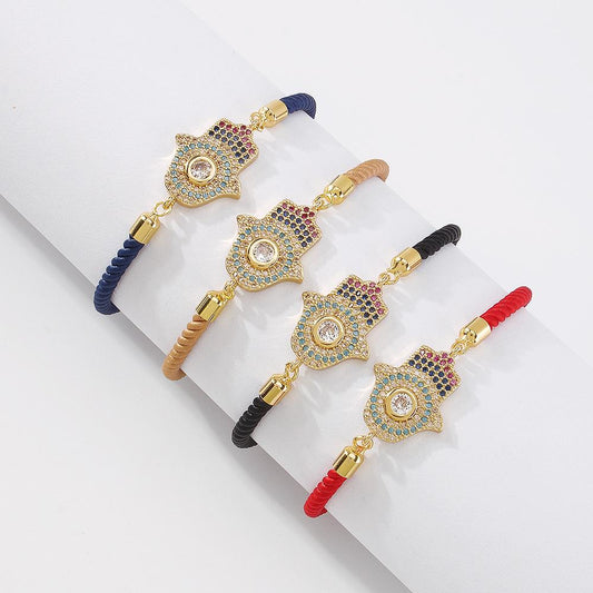 ZB35 Jewelry Exaggerated Creative Evil Eye Bracelet Niche Red Rope Couple Girlfriend Hand Jewelry