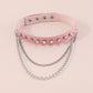 N157 Punk Necklace Harajuku Rivet Leather Chain Necklace Gothic Personality Street Shot Necklace