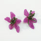 E1898ZA Personality plate color flower earrings niche acrylic three-dimensional fashion earrings women