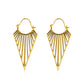 Retro Hollow Earrings Fashion Net Red Metal Geometric Earrings Ethnic Personality Carved Earrings Women