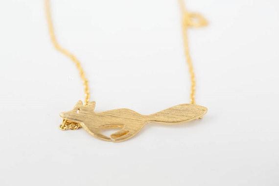 Popular jewelry personalized fashion fox pendant necklace street stall price 1 to 5 yuan