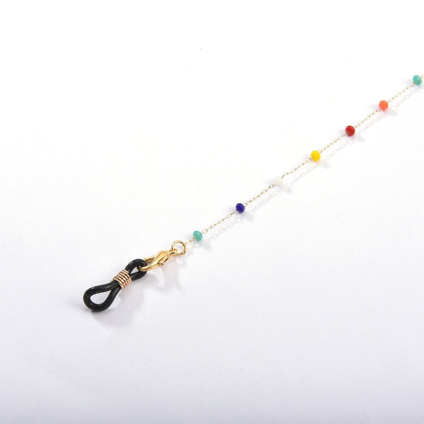 Ornament simple color rice bead chain glasses chain small fresh non-slip glasses mask accessories female