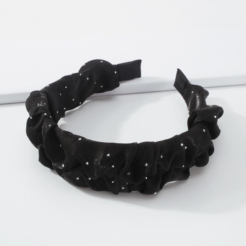 F3798 trendy temperament pleated headband elegant age-reducing fabric hair accessories hair accessories retro pressure hair headband female