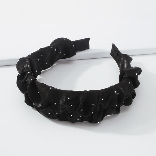 F3798 trendy temperament pleated headband elegant age-reducing fabric hair accessories hair accessories retro pressure hair headband female