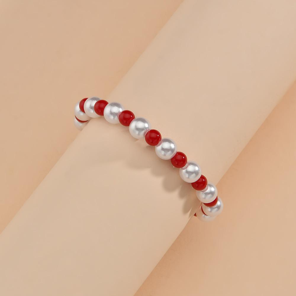 Simple Temperament Imitation Pearl Bracelet Fashion Adjustable Elastic Thread Bracelet Accessories