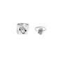 Jewelry creative personality metal radish ring jewelry retro old geometric index finger ring ring