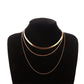 Jewelry Snake Bone Beads Multilayer Necklace Female Simple Fashion Personality Alloy Necklace