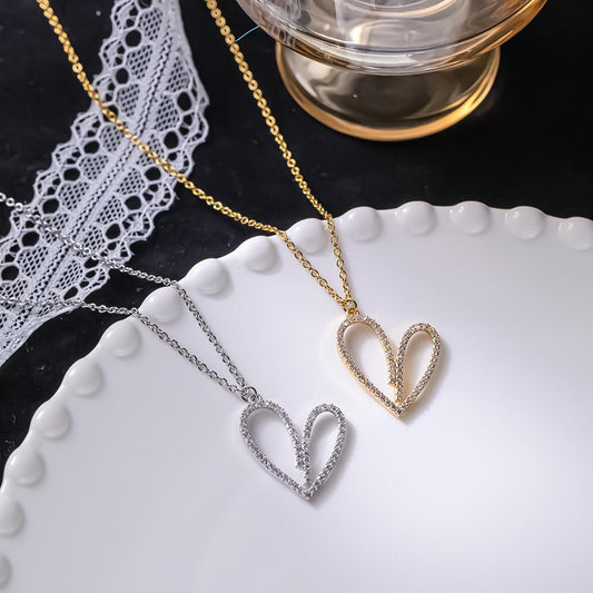 Big shiny exaggerated necklace women's diamond trend love net red jumping disco fashion clavicle chain personality