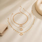 Jewelry Fashion Niche Metal Planet Necklace Female Simple Versatile Star Chain Clavicle Necklace