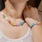 Jewelry Drip Oil Painted Alloy Shell Necklace Bohemian Braided Shell Bracelet