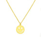 Fashion Simple Jewelry Happy Smile Emoji Necklace Couple Set