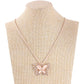 Fashion Butterfly Necklace Creative Animal Pendant Personality Simple Diamond Jewelry