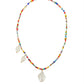 Jewelry Stained Glass Beads Beaded Shell Necklace Shaped Bead Pendant Holiday Necklace Female