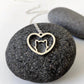 19 Years Peach Heart Cat Necklace Heart Animal Pendant Clavicle Chain Female