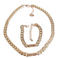 Frosty metal buckle head thick chain necklace jewelry hip-hop trendy cool street geometric necklace