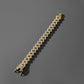 Trendy golden rhombus 12mm full diamond box buckle men's jewelry simple natural atmosphere jewelry