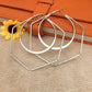 Exaggerated series of large polygonal round earrings women's fashion all-match earrings earrings jewelry jewelry