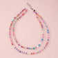 M1 Ethnic Accessories Beaded Soft Pottery Colorful Fashion Mobile Phone Chain Simple Personality Mixed Color Body Chain